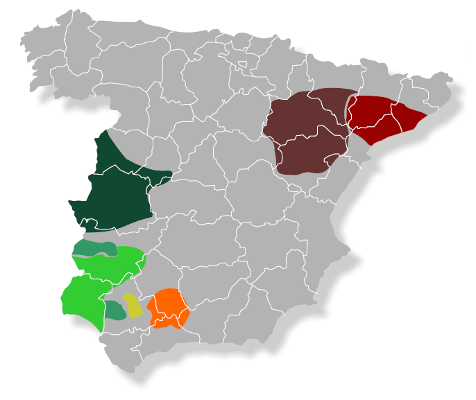 mapa olivar español